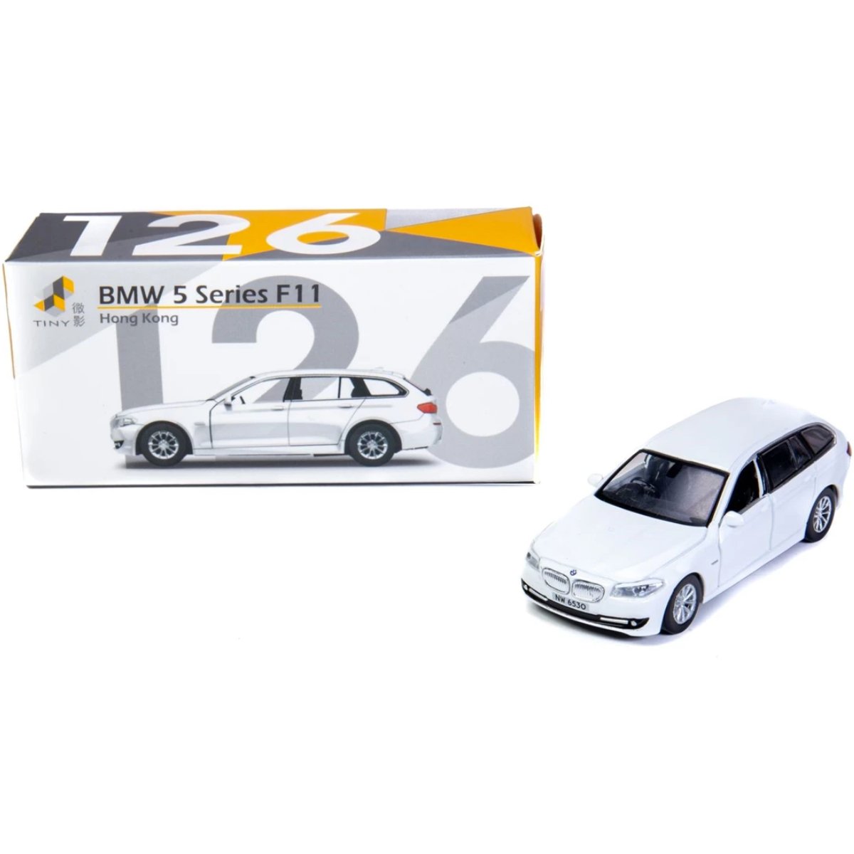 Tiny Models BMW 5 Series F11 White (1:64 Scale) - Phillips Hobbies