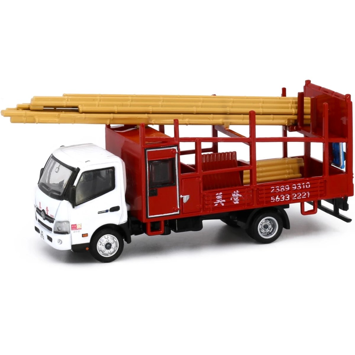 Tiny Models Hino 300 Bamboo Scaffolding Lorry (1:76 Scale) - Phillips Hobbies