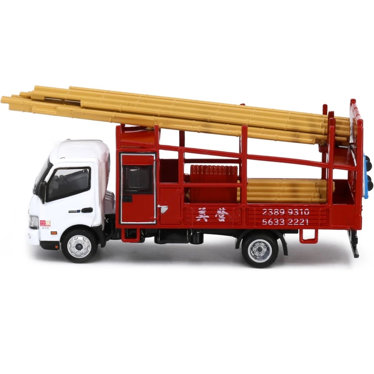 Tiny Models Hino 300 Bamboo Scaffolding Lorry (1:76 Scale) - Phillips Hobbies