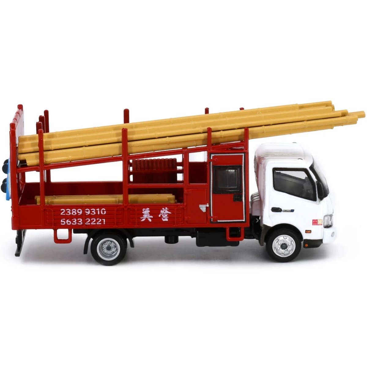 Tiny Models Hino 300 Bamboo Scaffolding Lorry (1:76 Scale) - Phillips Hobbies
