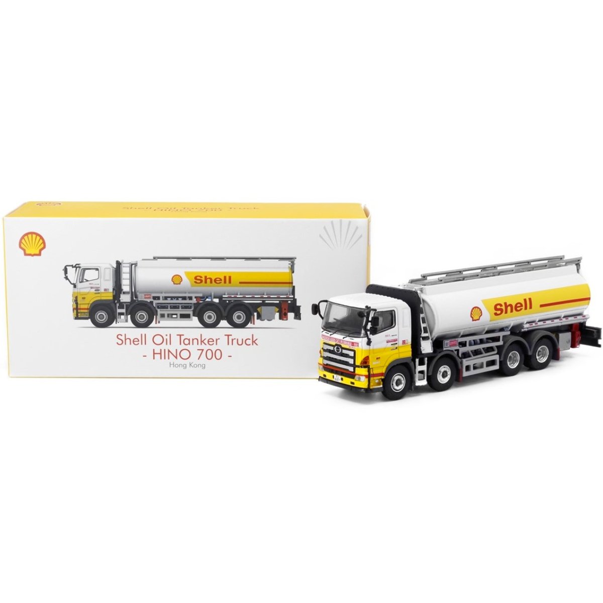 Tiny Models Hino 700 Shell Oil Tanker Truck (1:76 Scale) - Phillips Hobbies
