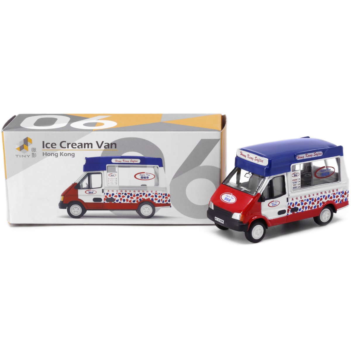 1:32 Scale Ice Cream Van Diecast Model Car - Blue Toy Truck For Kids