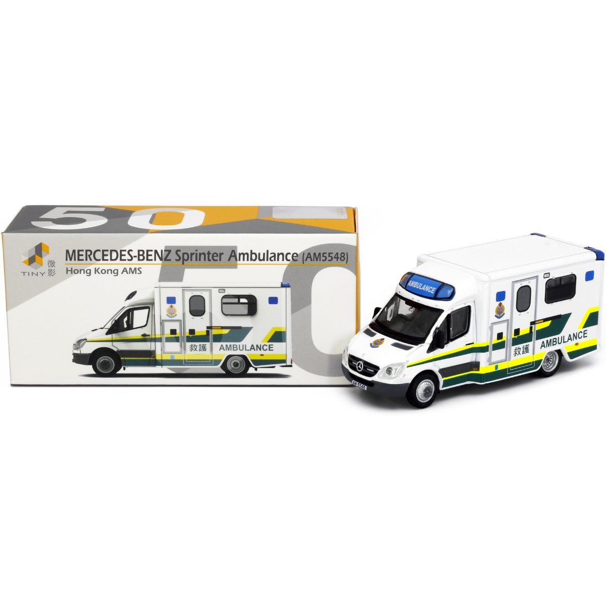 Tiny Models Mercedes-Benz Sprinter Ambulance AMS (1:76 Scale) - Phillips Hobbies