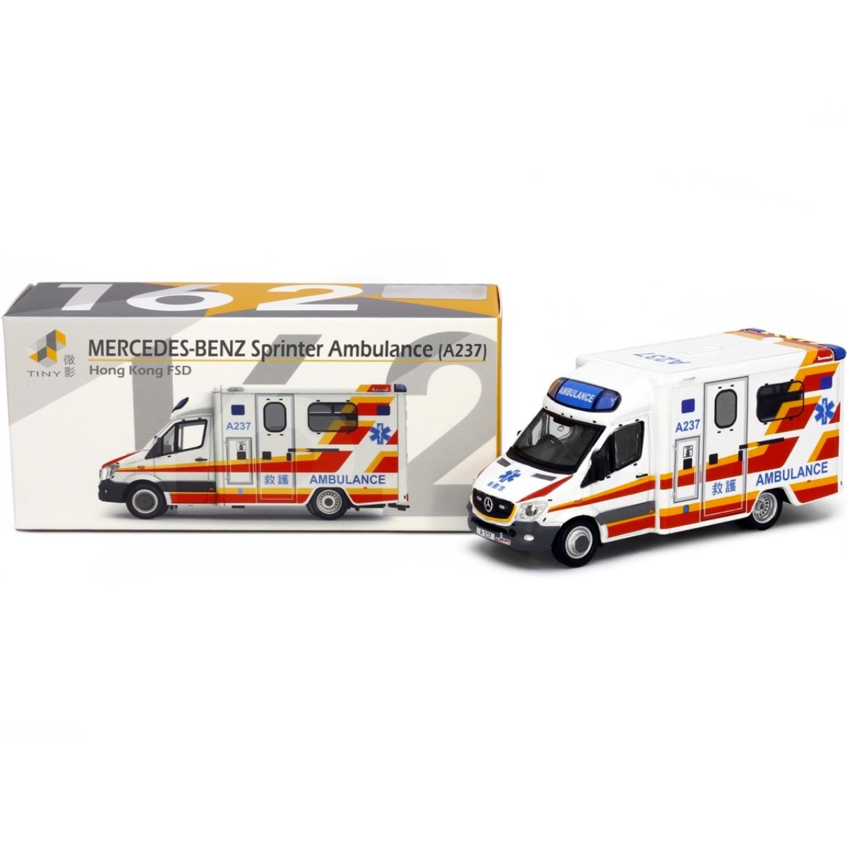 Tiny Models Mercedes Benz Sprinter FL HKFSD Ambulance A237 (1:76 Scale) - Phillips Hobbies