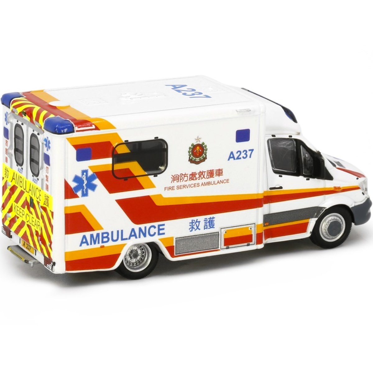 Tiny Models Mercedes Benz Sprinter FL HKFSD Ambulance A237 (1:76 Scale) - Phillips Hobbies