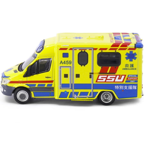 Tiny Models Mercedes-Benz Sprinter FL HKFSD Ambulance SSU (1:76 Scale) - Phillips Hobbies