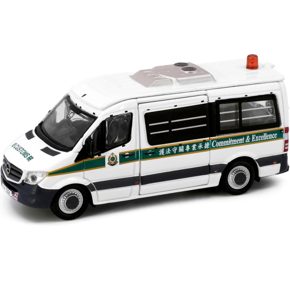 Tiny Models Mercedes - Benz Sprinter FL Hong Kong Customs (1:76 Scale) - Phillips Hobbies