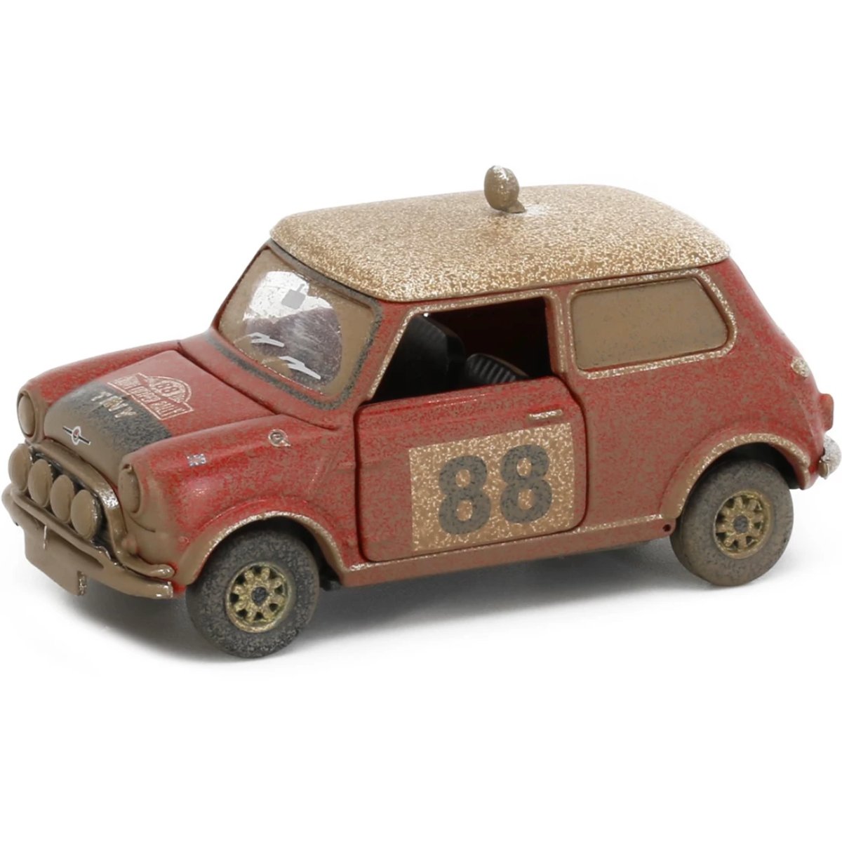 Tiny Models Mini Cooper Rally #88 Mud Weathered (1:50 Scale) - Phillips Hobbies