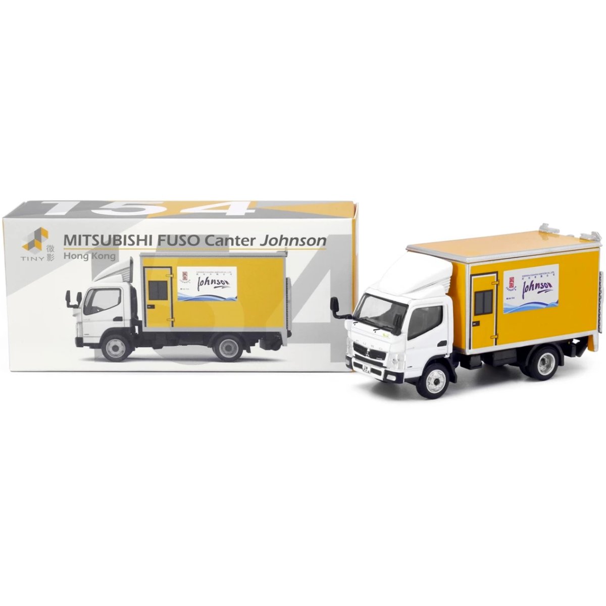 Tiny Models Mitsubishi Fuso Canter Box Lorry Johnson (1:76 Scale) - Phillips Hobbies