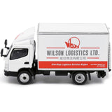Tiny Models Mitsubishi Fuso Canter Box Lorry Wilson Logistics Ltd (1:76 Scale) - Phillips Hobbies
