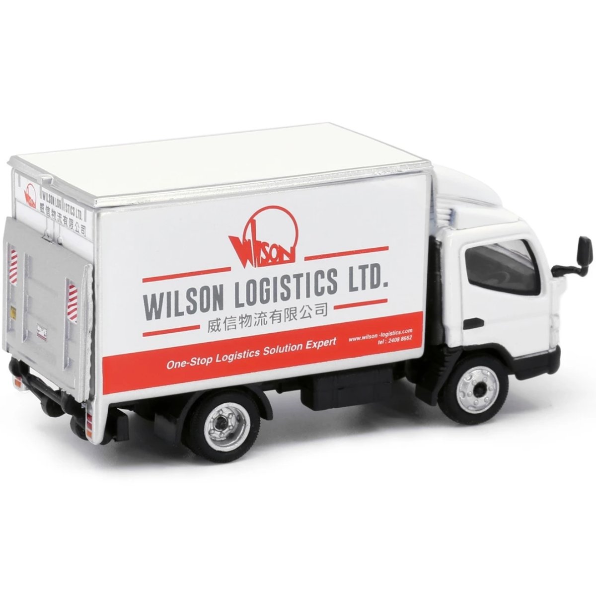 Tiny Models Mitsubishi Fuso Canter Box Lorry Wilson Logistics Ltd (1:76 Scale) - Phillips Hobbies