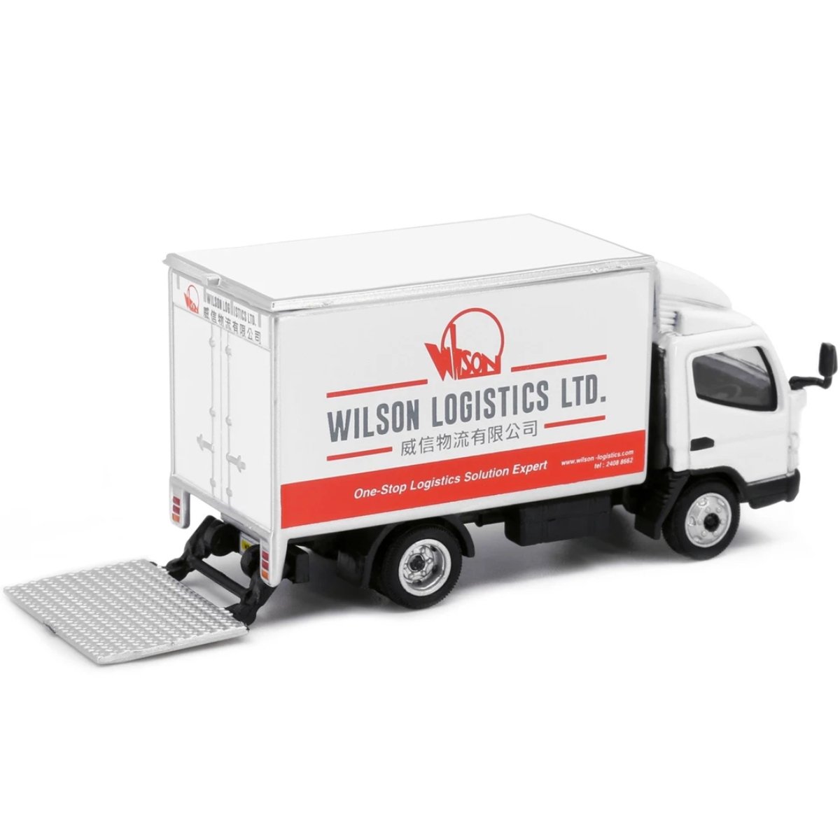 Tiny Models Mitsubishi Fuso Canter Box Lorry Wilson Logistics Ltd (1:76 Scale) - Phillips Hobbies