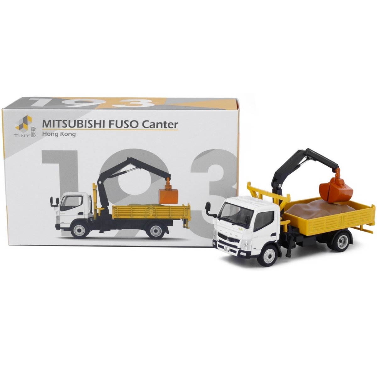 Tiny Models Mitsubishi Fuso Canter Grab Lorry (1:76 Scale) - Phillips Hobbies