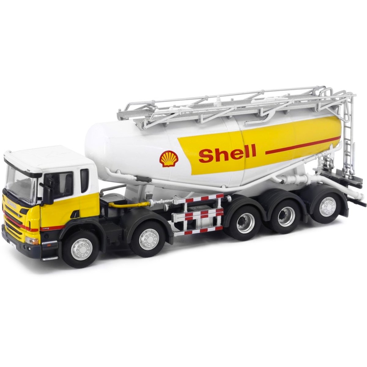 Tiny Models Scania P-Series Shell Powder Tanker Truck (1:76 Scale) - Phillips Hobbies
