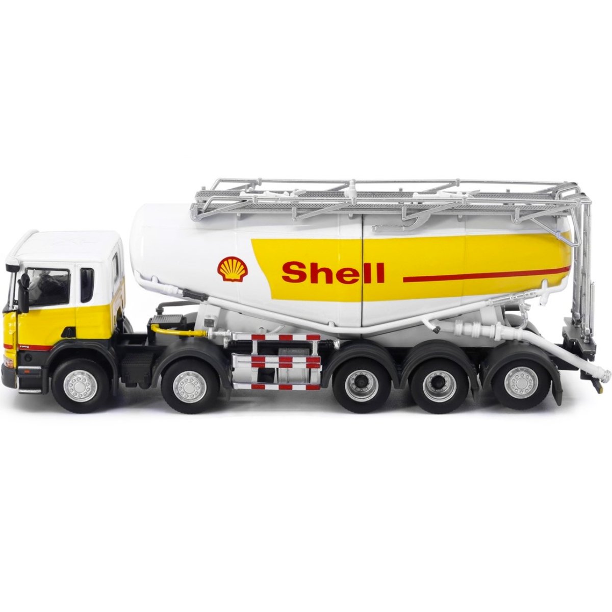 Tiny Models Scania P-Series Shell Powder Tanker Truck (1:76 Scale) - Phillips Hobbies