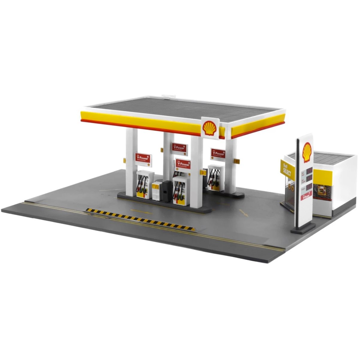 Tiny Models Shell Petrol Station Diorama Playset (1:64 / 1:76