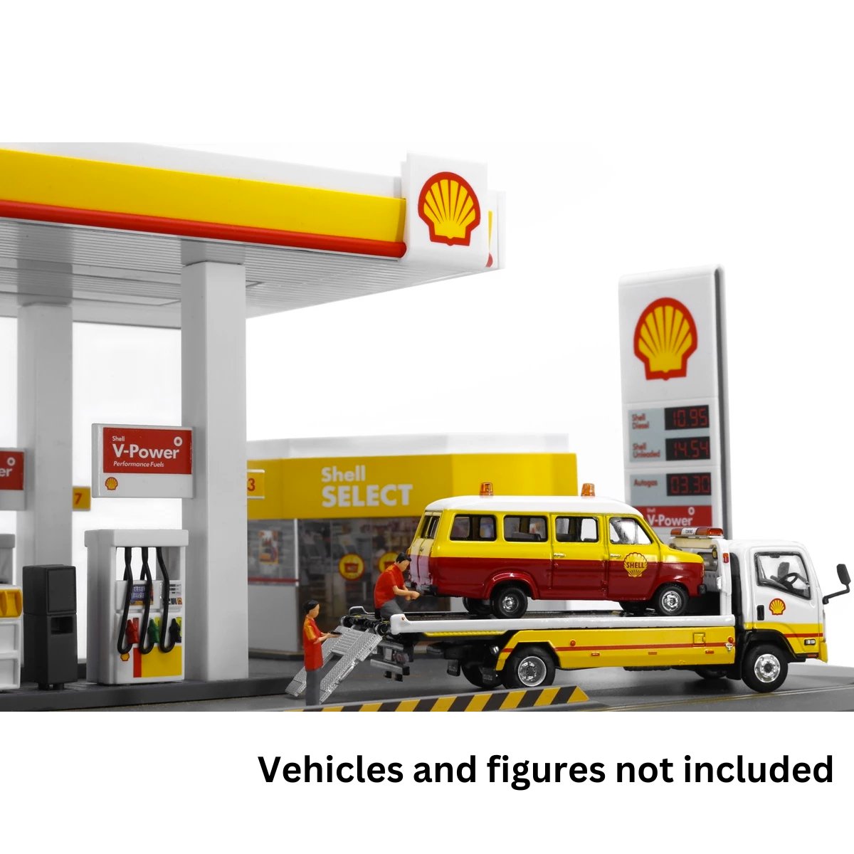Tiny Models Shell Petrol Station Diorama Playset (164 / 176 Scale