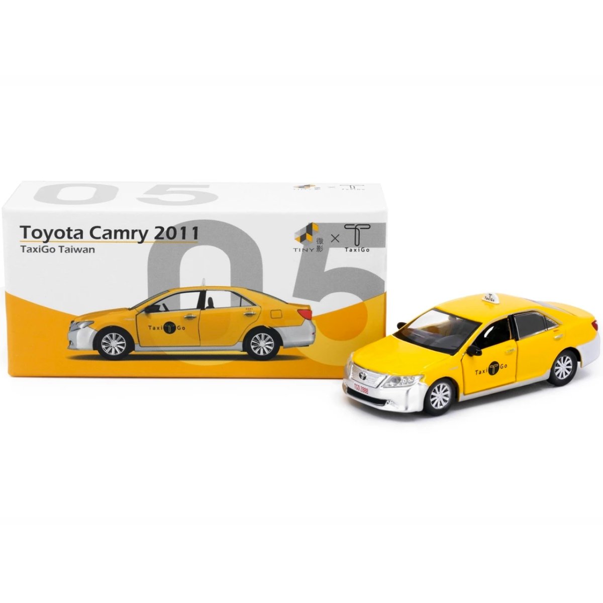 Tiny Models Toyota Camry 2011 TaxiGo (1:64 Scale) - Phillips Hobbies