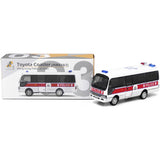 Tiny Models Toyota Coaster Police PTU - With Mesh Window Shields (1:76 Scale) - Phillips Hobbies