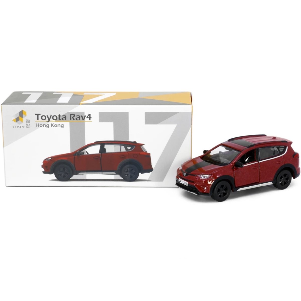 Tiny Models Toyota RAV4 Red (1:64 Scale) - Phillips Hobbies