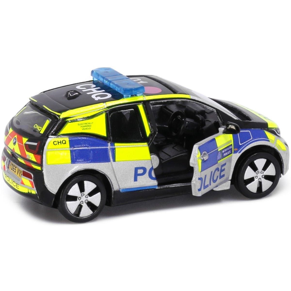 Tiny Models UK15 BMW i3 Metropolitan Police Car (1:64 Scale) - Phillips Hobbies