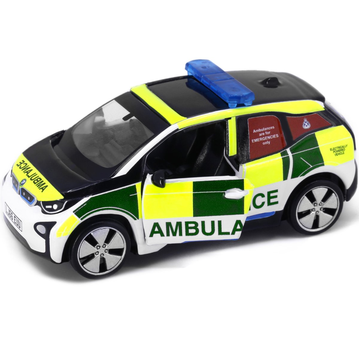 Tiny Models UK17 BMW i3 Scottish Ambulance Service (1:64 Scale) - Phillips Hobbies