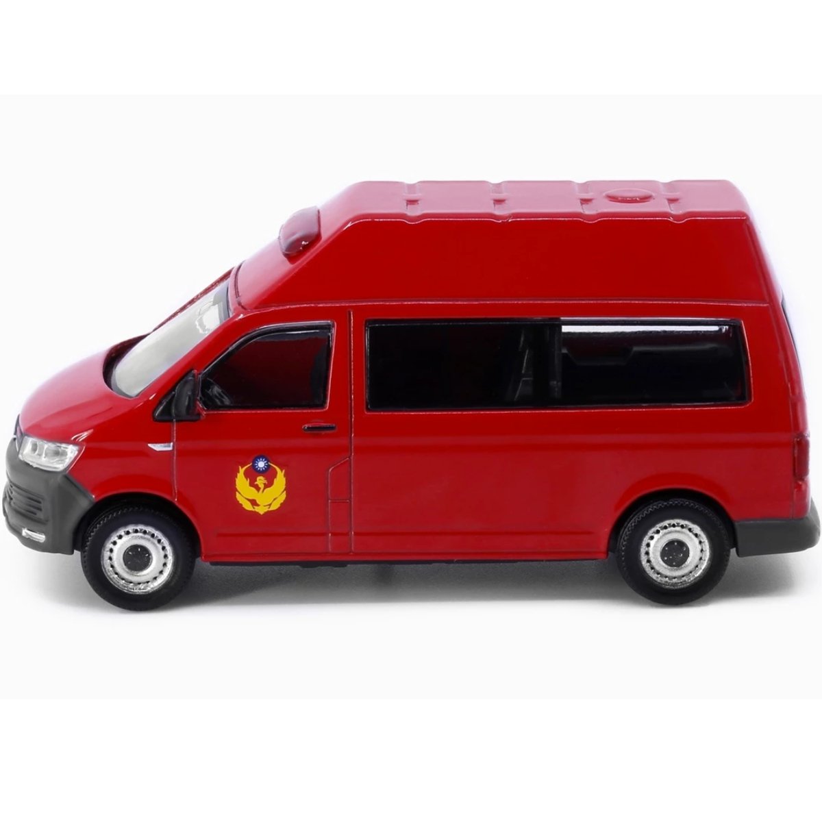 Tiny Models Volkswagen T6 Transporter High Roof Taiwan Fire Department (1:64 Scale) - Phillips Hobbies