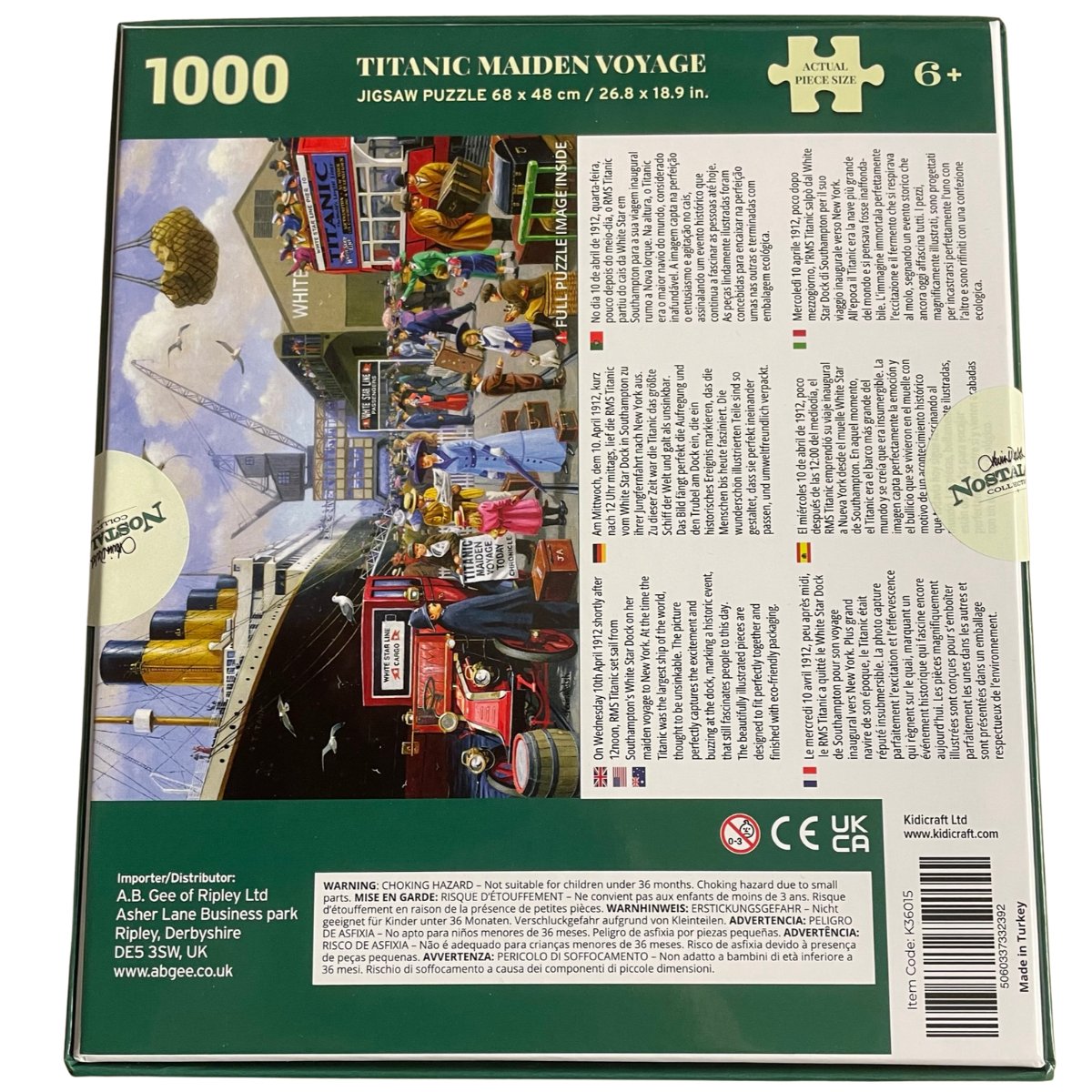 Titanic Maiden Voyage - Kevin Walsh 1000 Piece Jigsaw Puzzle - Phillips Hobbies