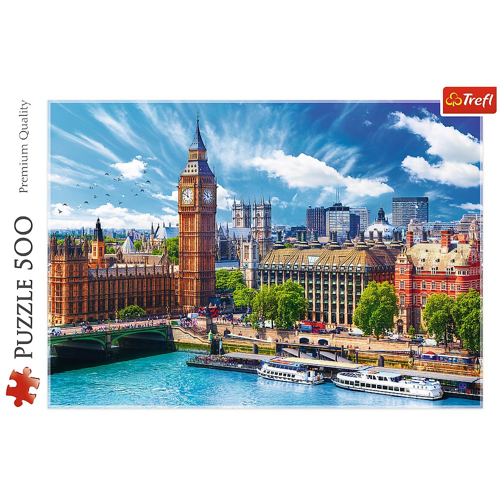 Trefl Sunny Day in London Jigsaw Puzzle (500 Pieces) - Phillips Hobbies