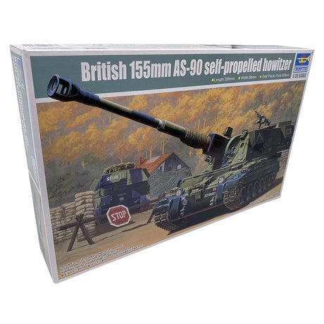Trumpeter British Army AS - 90 155mm SP Howitzer - 1:35 Scale Plastic Kit - Phillips Hobbies