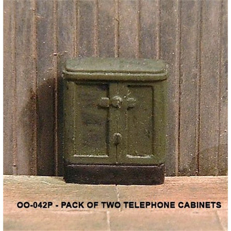 Unit Models 2x Telephone Relay Cabinets (Painted) - OO Gauge - Phillips Hobbies