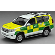 Vitesse Toyota Land Cruiser Prado 2018 UK Ambulance Service Isle of Wight NHS Trust - 1:43 Scale Model - Phillips Hobbies