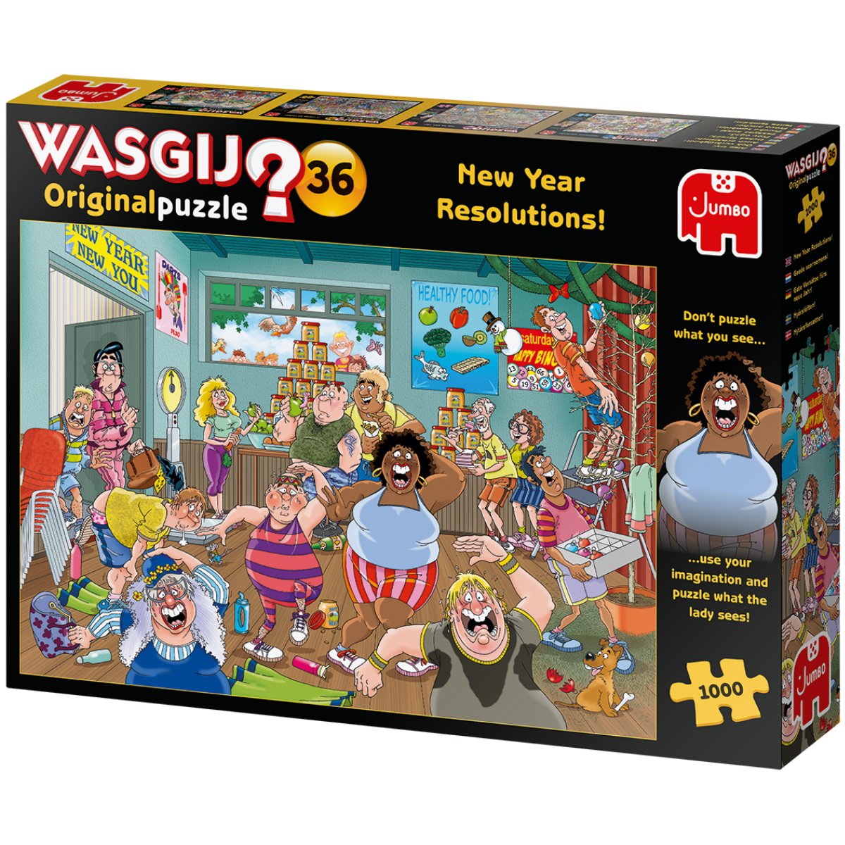 Wasgij Original 36 New Year Resolutions! Jigsaw Puzzle (1000 Pieces) - Phillips Hobbies
