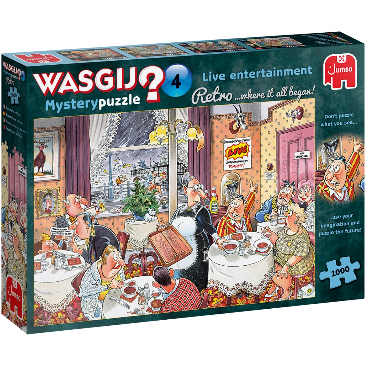 Wasgij Retro Mystery 4 Live Entertainment Jigsaw Puzzle (1000 Pieces) - Phillips Hobbies