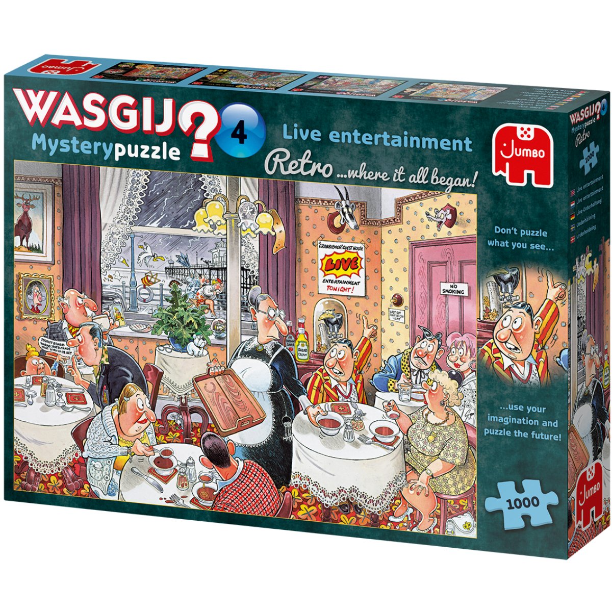 Wasgij Retro Mystery 4 Live Entertainment Jigsaw Puzzle (1000 Pieces) - Phillips Hobbies