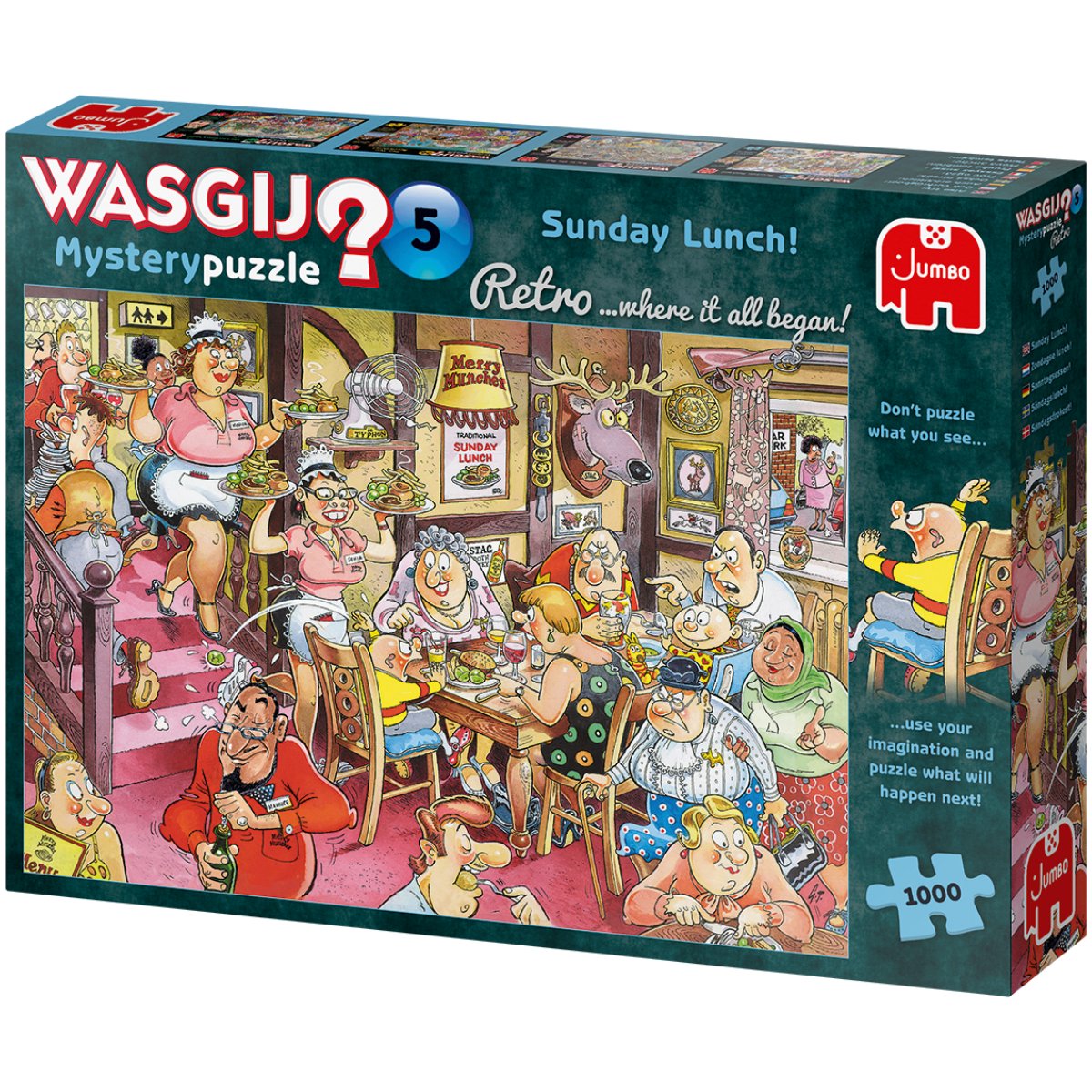 Wasgij Retro Mystery 5 Sunday Lunch! Jigsaw Puzzle (1000 Pieces) - Phillips Hobbies