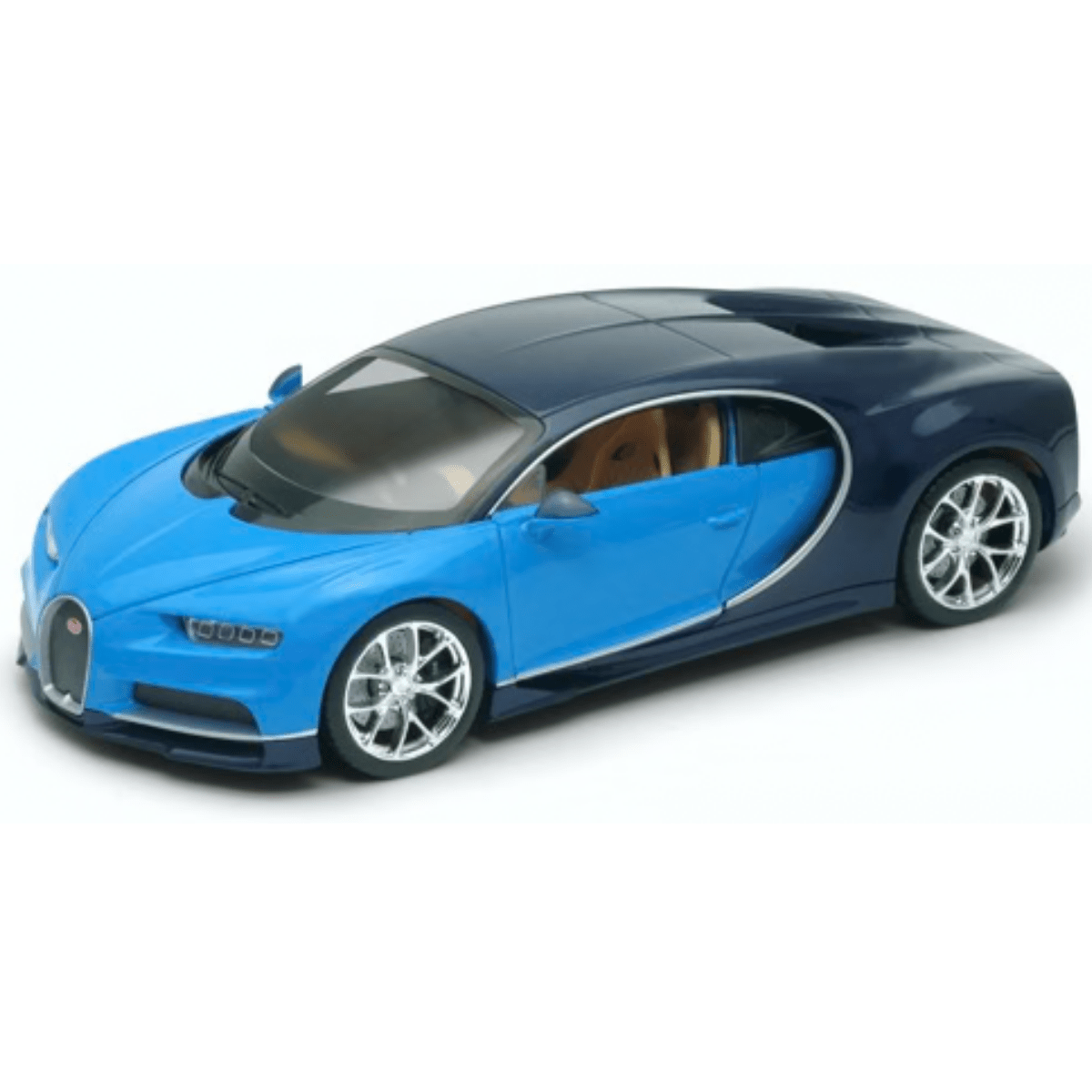 Welly Bugatti Chiron Blue 1:24 Scale Model Car - Phillips Hobbies