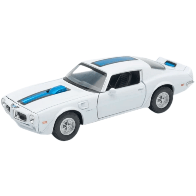 Welly Pontiac Firebird 1972 White - 1:24 Scale Diecast Model Car - Phillips Hobbies