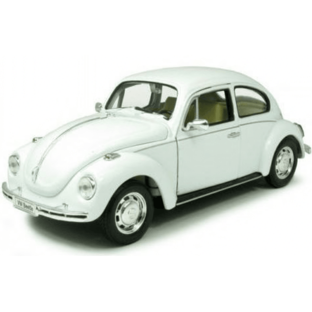 Welly VW Beetle Hard Top White - 1:24 Scale Model Car - Phillips Hobbies