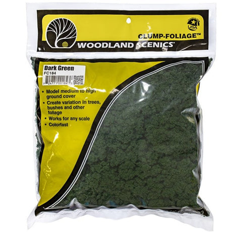 Woodland Scenics Dark Green Clump Foliage - Phillips Hobbies