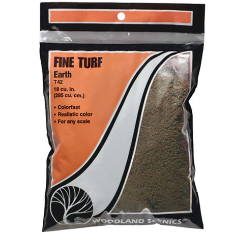 Woodland Scenics Earth Fine Turf (Bag) - Phillips Hobbies