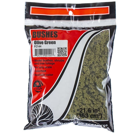 Woodland Scenics Olive Green Bushes (Bag) - Phillips Hobbies
