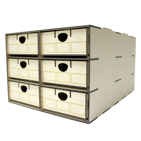 WWScenics Loco & Rolling Stock Storage Box 6x Multi-Compartment Drawers - OO, HO & OO9 - Phillips Hobbies