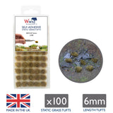 WWScenics Patchy Self - Adhesive Static Grass Tufts x100 - Phillips Hobbies