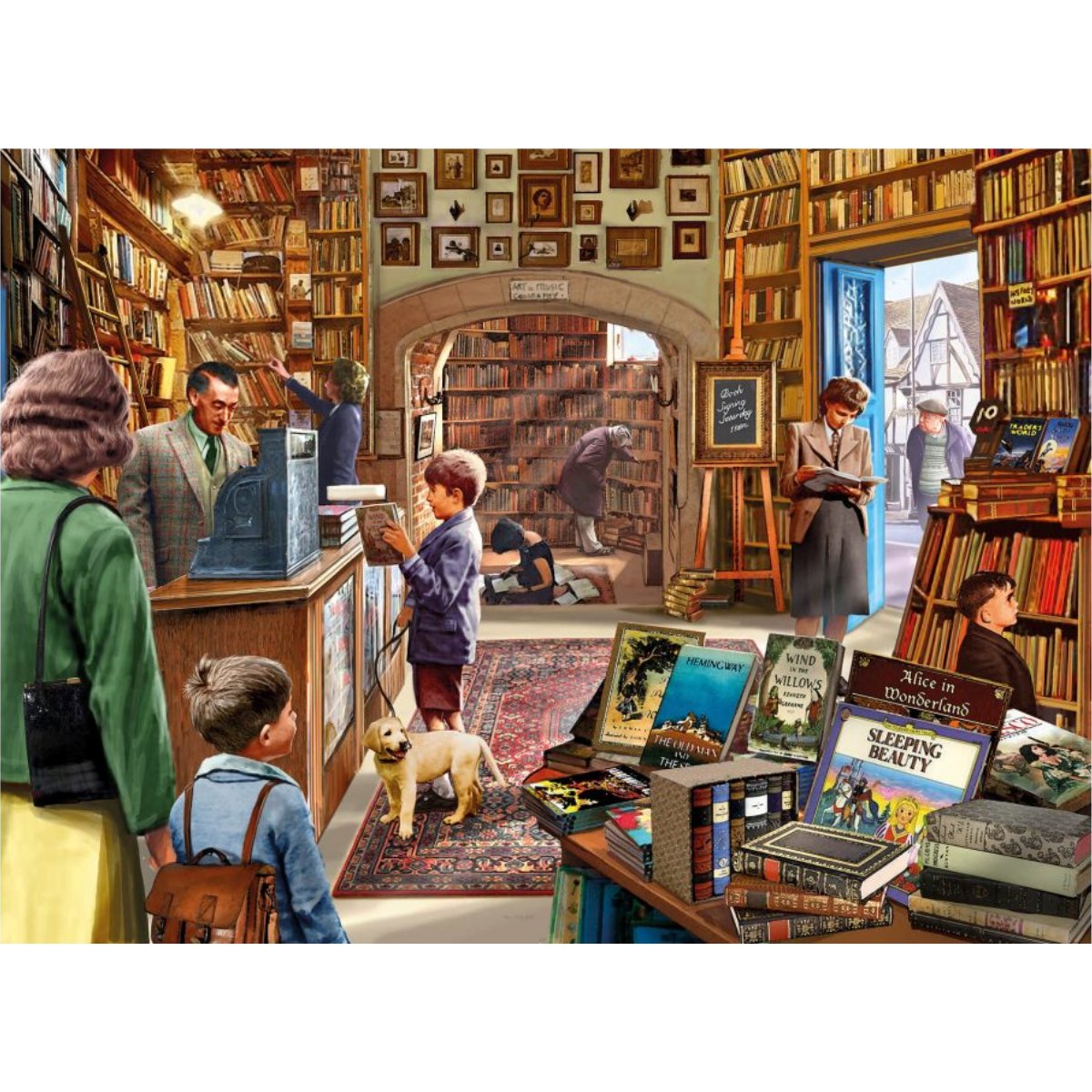 Ye Olde Book Shoppe Jigsaw Puzzle (1000 Pieces) - Phillips Hobbies