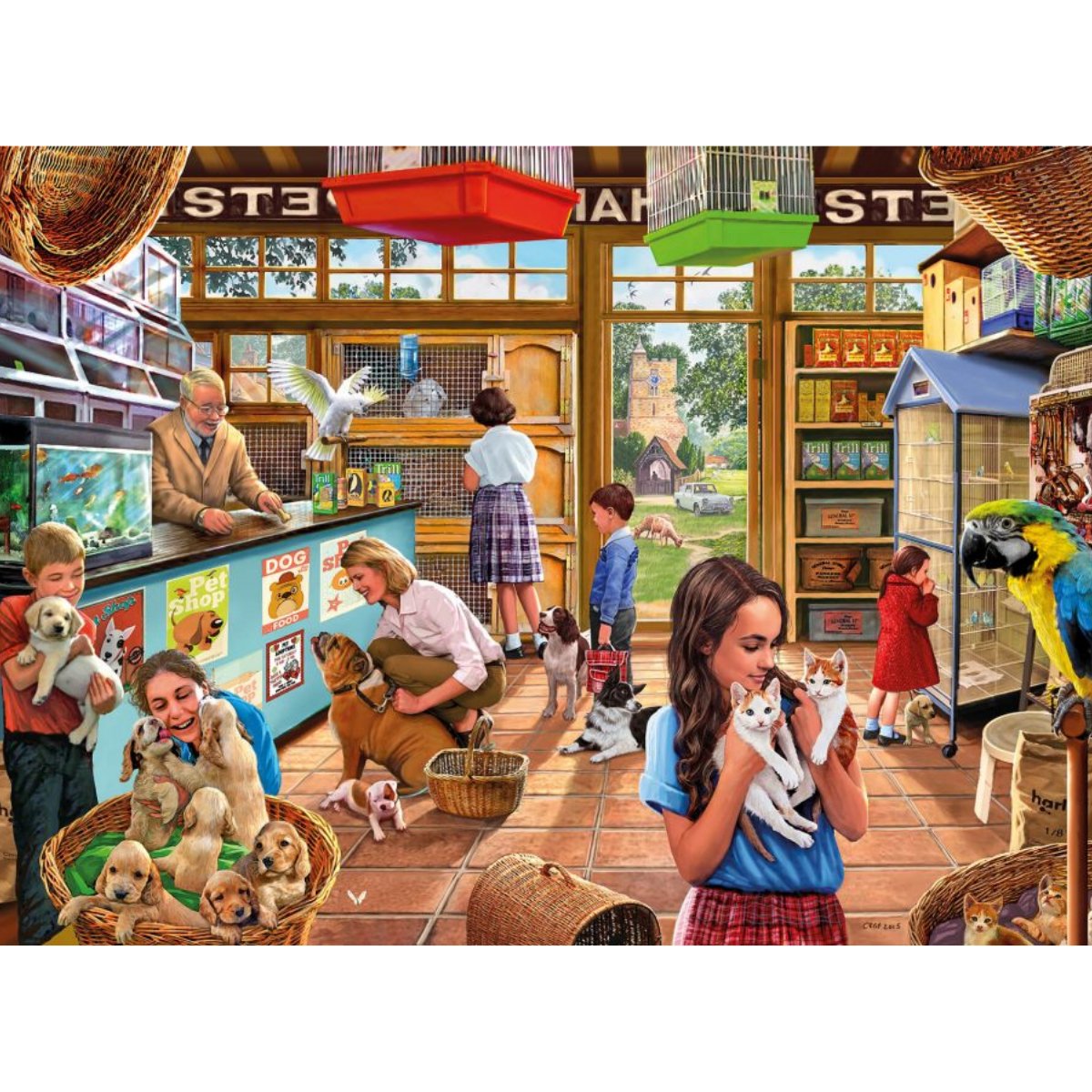 Ye Olde Pet Shoppe Jigsaw Puzzle (1000 Pieces) - Phillips Hobbies