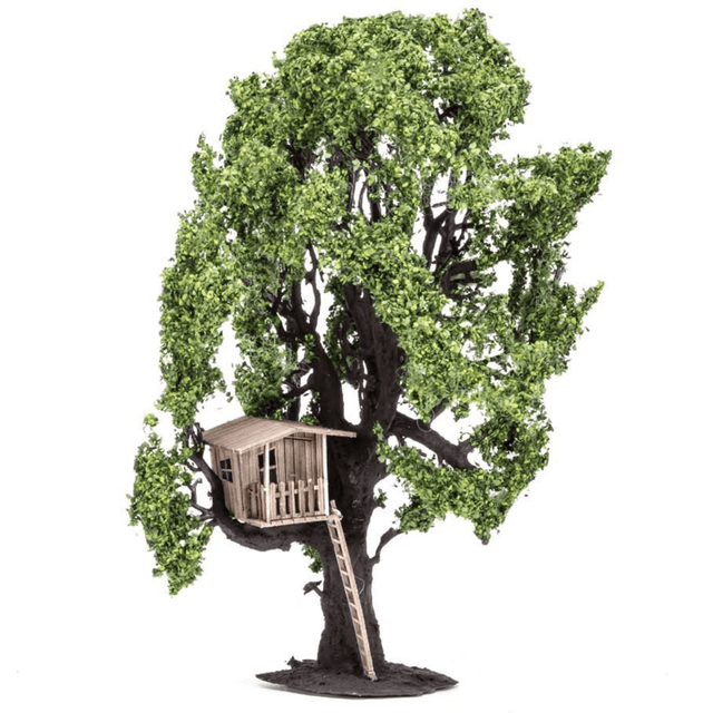 Hornby R7224 Tree (with Tree House) - Ideal For OO Gauge - Phillips Hobbies