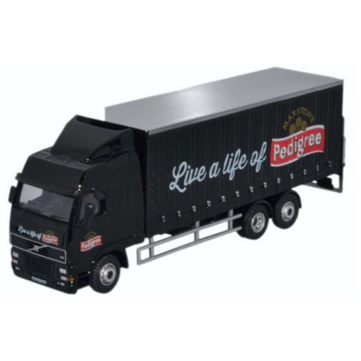 Oxford Diecast 76VOL02CL Marstons Volvo FH Curtainside Lorry - 1:76 Scale Model - Phillips Hobbies