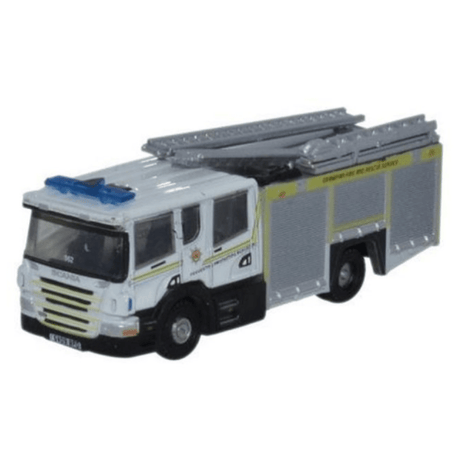 Oxford Diecast NSFE003 Scania Pump Ladder Grampian Fire and Rescue - N Scale - Phillips Hobbies